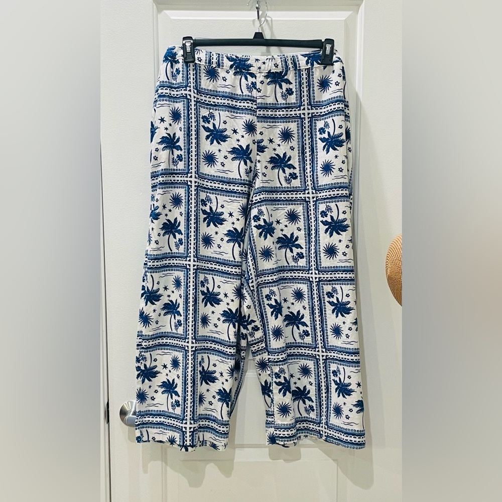 NEW…Sonoma High Rise Wide Leg Cropped Easy Pant